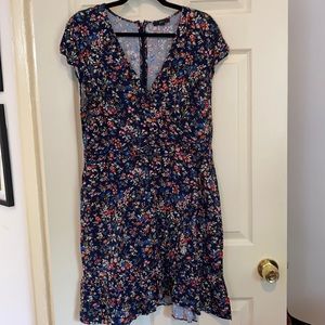 J Crew fit and flare/wrap style cotton dress